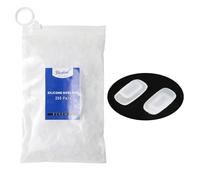 (250 pares) de almohadillas de silicona para la nariz de repuesto de textura mate, cuadradas, rectangulares, deslizantes, parte para gafas Dhoptical