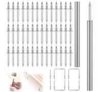 250 Pcs Double-Head Skirting Thread Seamless Nail, Double-Headed Nails, Invisible Screws & Specific Sleeve Tool, for Seamless Skirting Thread with The Solid Wood Baseboard (500PCS)