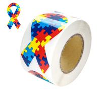 250 pegatinas de cinta para concienciar sobre el s ndrome de Asperger - Apoya la defensa del autismo - Pegatinas de cinta para eventos, recaudaci