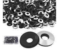 250 Piezas Arandelas Metálicas con Goma de M6,3mm x 16mm, Arandelas de Sellado Adheridas con EPDM, Arandela Plana, Arandela Neopreno para Aparatos Eléctricos, Maquinaria Industrial, Construcción