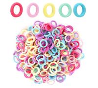 250 Piezas Gomas pelo Niña, Mini Bandas de Pelo, Coleteros Niña, Gomas Elásticas de Algodón, Coletero de Niñas Colorido, Gomillas Pelo Niña, Lazo de Pelo Elástico para Niñas