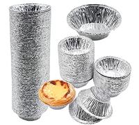 250 Piezas Molde Tarta Huevo, Tazas Papel Aluminio, Moldes Reposteria Para Tarta Huevo Horno, Molde Aluminio Redondo Desechable, Magdalenas, Muffins, Galleta, Tartas, Pudín, Pastel, Panqueques
