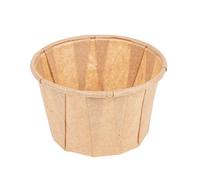 250 unidades - Tarrinas Papel Plisado 60 Ml Ø5,4X3,4 Cm Natural Perg. Antigrasas