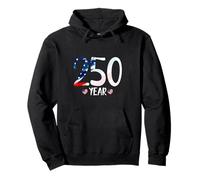 250 Year US Flag July 4th Anniversary Heart Vintage Inspired Sudadera con Capucha