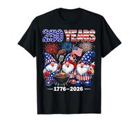 250 Years America 1776-2026 Patriotic GNOME BBQ Party Camiseta
