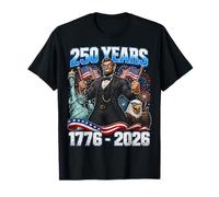 250 Years America 1776-2026 Patriotic Lincoln Flags Party Camiseta