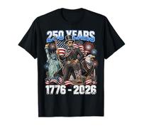 250 Years America 1776-2026 Patriotic Lincoln Flags Party Camiseta
