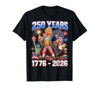 250 Years America 1776-2026 Patriotic Trump Flags Party Camiseta