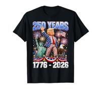 250 Years America 1776-2026 Patriotic Trump Flags Party Camiseta