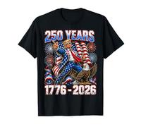 250 Years America 1776-2026 Patriotic Trump Flags Party Camiseta