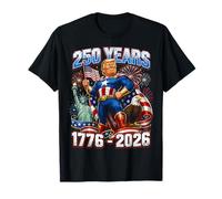250 Years America 1776-2026 Patriotic Trump Flags Party Camiseta