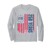 250 Years America Anniversary 250th Independence Day Freedom Manga Larga