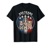 250 Years America Australian Shepherd Dog USA 4th of July Camiseta