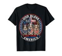 250 Years America Australian Shepherd Dog USA 4th of July Camiseta