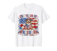 250 Years America Australian Shepherd USA 4th of July Camiseta
