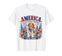 250 Years America Beagle Patriotic USA Freedom 4th of July Camiseta