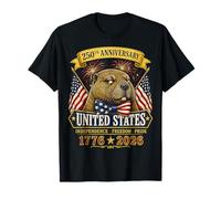 250 Years America Beaver Patriotic USA 4th of July Camiseta