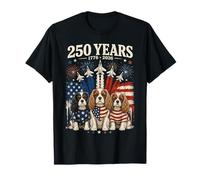 250 Years America Cavalier King Charles Spaniel 4th of July Camiseta