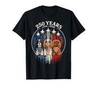 250 Years America Cavalier King Charles Spaniel 4th of July Camiseta