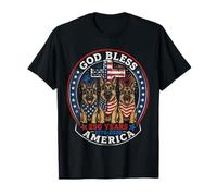 250 Years America German Shepherd Patriotic USA 4th of July Camiseta