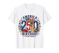 250 Years America German Shepherd Patriotic USA 4th of July Camiseta