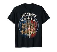 250 Years America German Shepherd Patriotic USA 4th of July Camiseta