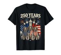250 Years America German Shorthaired Pointer USA 4th of July Camiseta