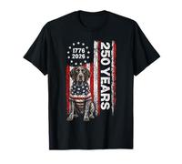 250 Years America German Shorthaired Pointer USA 4th of July Camiseta
