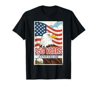 250 Years America Patriotic Annyversary 4th of July Freedom Camiseta