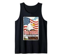 250 Years America Patriotic Annyversary 4th of July Freedom Camiseta sin Mangas