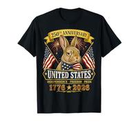 250 Years America Rabbit Patriotic USA 4th of July Camiseta