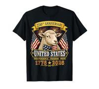 250 Years America Sheep Patriotic USA 4th of July Camiseta