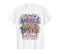 250 Years America Yorkshire Terrier USA Freedom 4th of July Camiseta