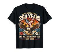 250 Years American 1776 2026 250th 4th July Independence Day Camiseta