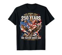 250 Years American 1776 2026 250th 4th July Independence Day Camiseta