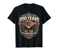 250 Years American 1776 2026 250th 4th July Independence Day Camiseta