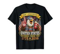 250 Years American 1776 2026 250th 4th July Independence Day Camiseta