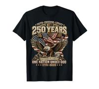 250 Years American 1776 2026 250th 4th July Independence Day Camiseta