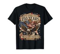 250 Years American 1776 2026 250th 4th July Independence Day Camiseta