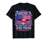 250 Years American 1776 2026 250th 4th July Independence Day Camiseta