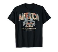 250 Years Anniversary America 1776-2026 USA 250th Birthday Camiseta