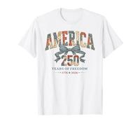 250 Years Anniversary America 1776-2026 USA 250th Birthday Camiseta