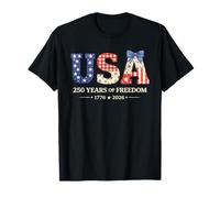 250 Years Anniversary America 1776-2026 USA 250th Birthday Camiseta