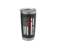 250 Years Christian Faith Cross 1776-2026 Birthday American Vaso térmico de acero inoxidable de doble pared