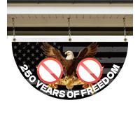 250 Years Freedom Flag, 1776-2026 Patriotic Garden Banner With Fan Design | 250th Aniversaries Banner for Yard Patio Porch Historical Sites Museums 4th of July Independence Day Memorial Day 250 Years