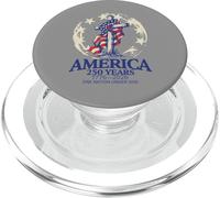 250 Years In God We Trust Cross 1776-2026 - Bandera de Estados Unidos PopSockets PopGrip para MagSafe
