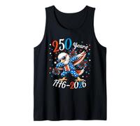 250 Years of Freedom Bald Eagle Dab Dance USA 1776-2026 Camiseta sin Mangas