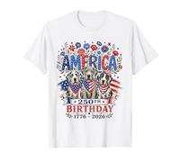 250 Years of Freedom Great Dane Dog 1776-2026 4th of July Camiseta
