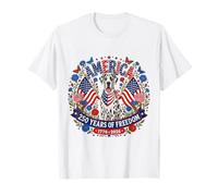 250 Years of Freedom Great Dane Dog 1776-2026 4th of July Camiseta