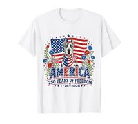 250 Years of Freedom Great Dane Dog 1776-2026 4th of July Camiseta
